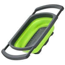 Escorredor De Silicone Dobrável Retrátil Retangular Macarrão