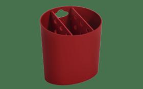 Escorredor de Talhares Oval Coza Basic 13,8 x 10,5 x 14,4 cm Vermelho Bold