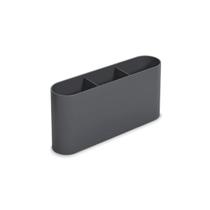 Escorredor de Talheres Flat em Plástico Cinza 6x23,5x10cm - Coza Escorredor de Talheres Flat em Plástico Cinza 6x23,5x10cm - Coza