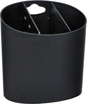 escorredor de talheres oval basic preto 10840/0008 - coza