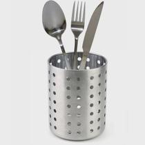 Escorredor De Talheres Spin Aço Inox Redondo Porta Talher