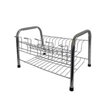 Escorredor Duplo De Louça Prático Designer Moderno 11 Pratos Multiuso 2 Andares