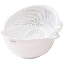 Escorredor Duplo Para Arroz Macarrão Frutas E Legumes 1,5L Japão Escorredor Duplo Para Arroz Macarrão Frutas E Legumes 1,5L Japão