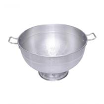 Escorredor E Macarrão Grande De Aluminio 40cm Industrial Com Pé