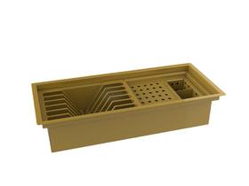 Escorredor Embutido Calha Inox Úmida Dourada 45cm Escorredor Embutido Calha Inox Úmida Dourada 45cm