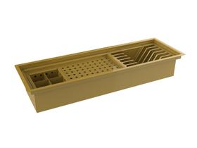 Escorredor Embutido Calha Inox Úmida Dourada 60cm Escorredor Embutido Calha Inox Úmida Dourada 60cm