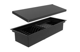 Escorredor Embutido Calha Inox Úmida Preta 50cm C/ Tampa Escorredor Embutido Calha Inox Úmida Preta 50cm C/ Tampa