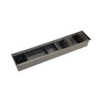 Escorredor Embutido Para Cozinha Gourmet Aço Inox 304 Waiana 92x19 cm Pingoo.casa - Preto