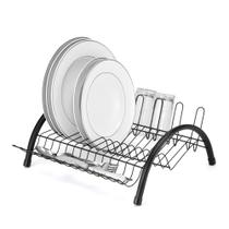 Escorredor Evolution 14 Pratos Aço Preto 39x34,5x15cm- Arthi