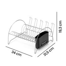 Escorredor Fan Cromado Com Porta Copos 1011 Arthi Escorredor Fan Cromado Com Porta Copos 1011 Arthi