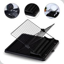 Escorredor flex dobrável black cozinha compacta