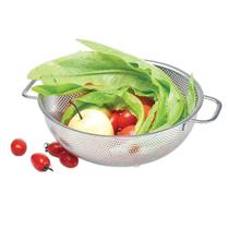 Escorredor Inox Macarrao Massas Fruta Legumes Verdura Salada Cozinha Multiuso Versatil Preparo Escorredor Inox Macarrao Massas Fruta Legumes Verdura Salada Cozinha Multiuso Versatil Preparo