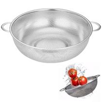 Escorredor Inox Macarrao Massas Fruta Legumes Verdura Salada Multiuso Versatil Preparo Cozinha Residencial Comercial Escorredor Inox Macarrao Massas Fruta Legumes Verdura Salada Multiuso Versatil Preparo Cozinha Residencial Comercial