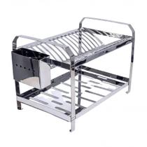 Escorredor Inox Premium 20 Pratos Alta Durabilidade