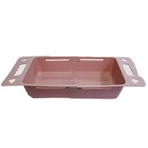 Escorredor Louça Ajustável Multiuso Alça Retrátil Cozinha Escorredor Louça Ajustável Multiuso Alça Retrátil Cozinha