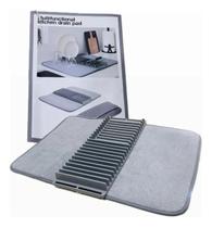 Escorredor Louça Pia Seca Prato Talheres Copo Tapete dobravel alta absorção