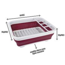 Escorredor louca retrátil reforçado em silicone - EURO