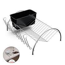 Escorredor Louças Arco Porta Talheres Copos Pia Cozinha Cromado - 581 Stolf Escorredor Louças Arco Porta Talheres Copos Pia Cozinha Cromado - 581 Stolf