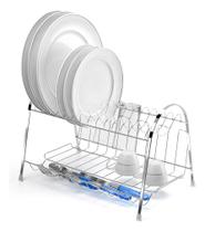 Escorredor Louças Max Duplo 14 Pratos Arthi Cromado