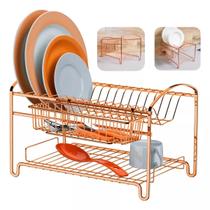 Escorredor Louças talheres pratos Rosé Gold Future 1522RG Escorredor Louças talheres pratos Rosé Gold Future 1522RG