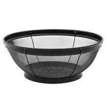 Escorredor Multiuso Em Aço Inox Preto Macarrão Arroz Legumes Frutas - Mimo Style