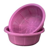 Escorredor Multiuso Lava Tudo Rosa Redondo 25cm Cod 7001 Escorredor Multiuso Lava Tudo Rosa Redondo 25cm Cod 7001