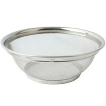 Escorredor Multiuso Redondo de 25cm Lavar Alimentos Cor Inox