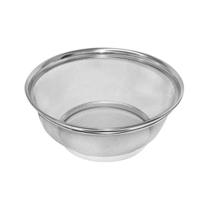 Escorredor Multiuso Redondo de 25cm Lavar Alimentos Cor Inox