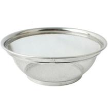 Escorredor Multiuso Redondo De 25Cm Lavar Alimentos Cor Inox