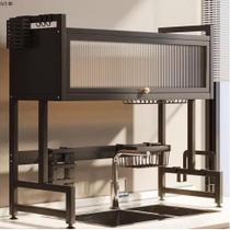 Escorredor Organizador de Louças Prato de Pia Suspenso Aço Inox Preto - BONSUCESSO