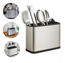 Escorredor Porta Talheres Pia Mesa Aço Inoxidável Powermaid