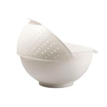 Escorredor prana para legumes retrátil de plástico branco lbt1491br