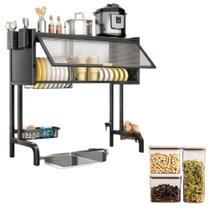 Escorredor Pratos Suspenso com Trio de Potes Herméticos K3