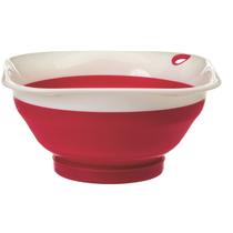 Escorredor quadrado, Dobrável com suporte, na cor vermelha