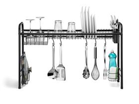 Escorredor Rack II Louças Cook Home 82cm Preto