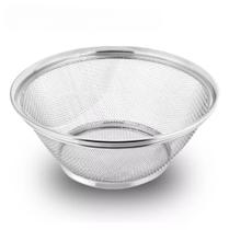 Escorredor Redondo Inox Culinário Massas Verduras Frutas e Legumes Peneira Cozinha