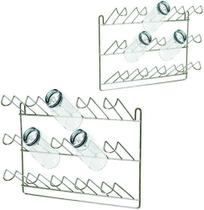 Escorredor Secador de Copos de Parede Aramado para 15 Copos 26x31,5x12cm - Erca Aramados