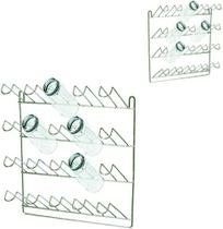 Escorredor / secador de copos de parede aramado para 20 copos 36x32x12cm Escorredor / secador de copos de parede aramado para 20 copos 36x32x12cm