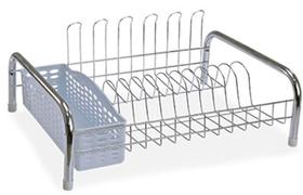 Escorredor secador Estilo Com porta Talher E Copo Branco N3974 - Niquelart