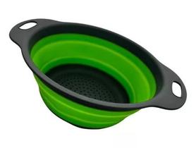 Escorredor Silicone De Alimentos Retrátil Azul Pequeno Escorredor Silicone De Alimentos Retrátil Azul Pequeno