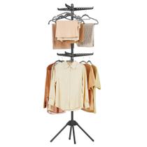 Escorredor SONGMICS 191 cm dobrável de 6 braços em aço inoxidável Escorredor SONGMICS 191 cm dobrável de 6 braços em aço inoxidável