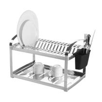 Escorredor Supremo Para 16 Pratos Em Aço Inox Brinox