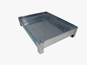 Escorredor Tela Moeda Para Pasteis 40x50 Grande - GOMES INOX