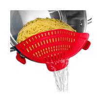 Escorredor Universal De Silicone Clip-On Anti-Vazamento Para Massas E Vegetais Segurança Alimentar Escorredor Universal De Silicone Clip-On Anti-Vazamento Para Massas E Vegetais Segurança Alimentar