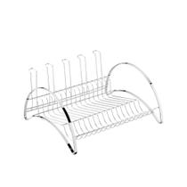 Escorredor Yasmin 16 Pratos Com Porta Copos Em Aço Cromado 40X20cm - Schmitt Escorredor Yasmin 16 Pratos Com Porta Copos Em Aço Cromado 40X20cm - Schmitt