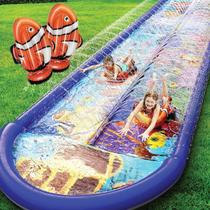 Escorregador de água, água submarina, deslizamento duplo e escorregador de 5 m x 1,5 m Escorregador de água, água submarina, deslizamento duplo e escorregador de 5 m x 1,5 m