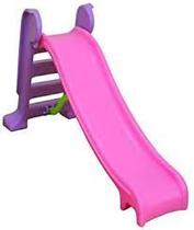 escorregador infantil médio Rosa 3 degraus