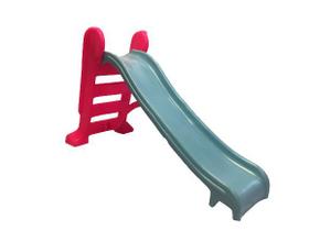 Escorregador Infantil Tamanho médio Rosa c/ azul claro super resistente e divertido - Perfeito para crianças de até 7 an - Valentina Brinquedos