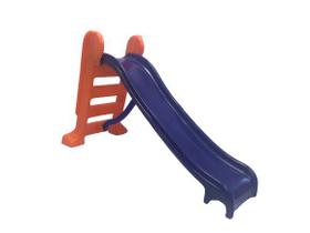 Escorregador Infantl Tamanho Médio Azul c/ Laranja super divertido e resistente para todos os tipos de crianças de até 7