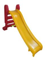 Escorregador Médio 3 Degraus Rampa Amarela Escada Vermelha